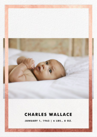Perfect Portrait - Birth Announcement by Paperless Post