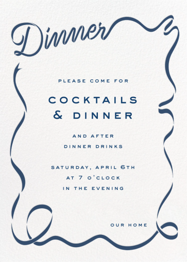 Dinner Ribbon by Cheree Berry Paper & Design