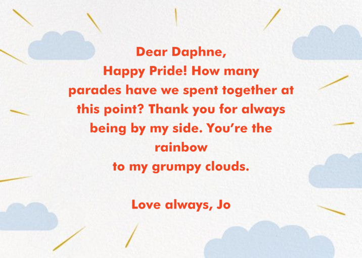 Love from Above - Pride Card by Paperless Post - Back