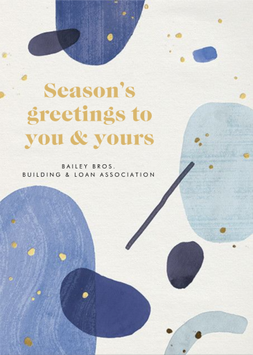 Bluets - Business Holiday Card by Paperless Post