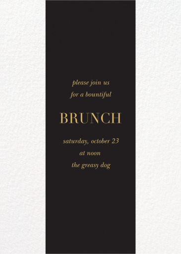Classic Stripe - Brunch Invitation by Sugar Paper