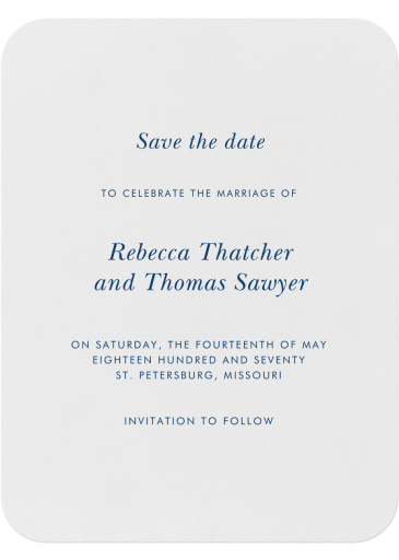 Andros (Save The Date) by Crane & Co.