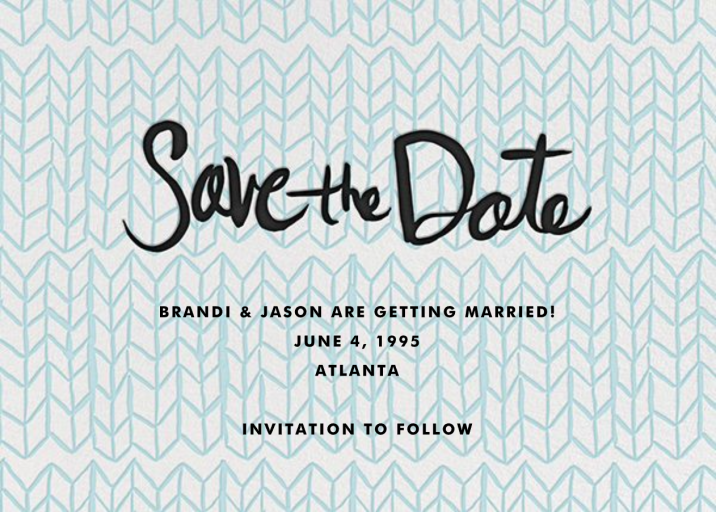 Ink Save The Date by Linda and Harriett