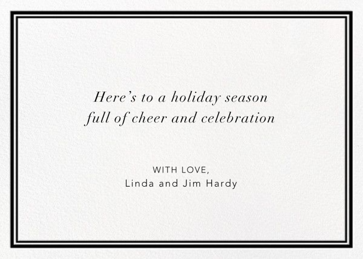 Christmas Exclamation - Holiday Card by Jonathan Adler - Back