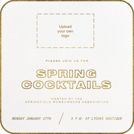 Rounded Edge (Customizable Template) - Cocktail Party Invitation by Paperless Post