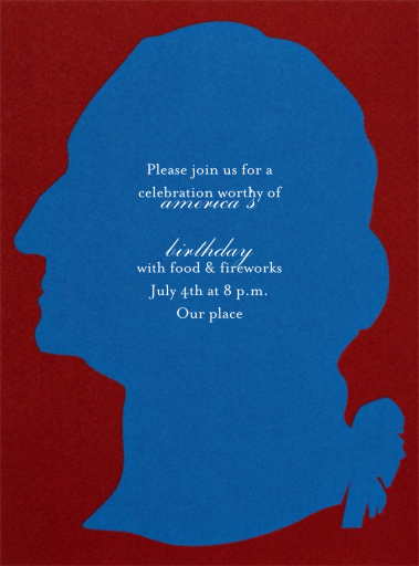Washington Silhouette - Invitation by Paperless Post