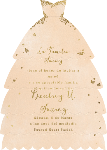 Hermoso Vestido - Quinceañera Invitation by Paperless Post