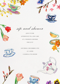 Tea Party Garden - Bridal Shower Invitation by Happy Menocal