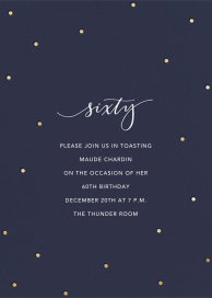 Milestone Dots - 60th Birthday Invitation by Sugar Paper