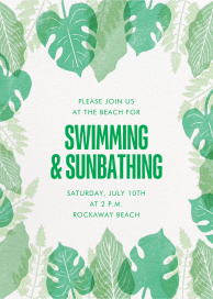 Tropical Frame - Beach Party Invitation by Paperless Post