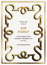 Gilded Scroll - VIP Event Invitation by Jonathan Adler