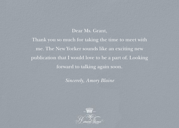 Thank You with Flair by Bernard Maisner - Back