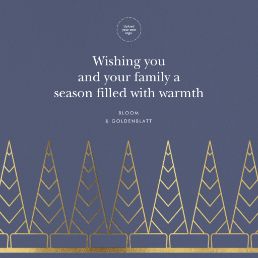 Deco Trees (Square) - Business Holiday Card by kate spade new york