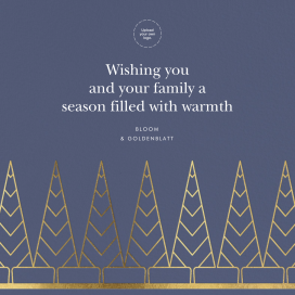 Deco Trees (Square) - Business Holiday Card by kate spade new york