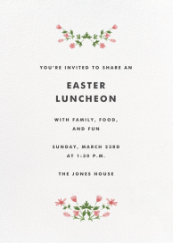 Floral Border - Tall - Easter Invitation by Paperless Post