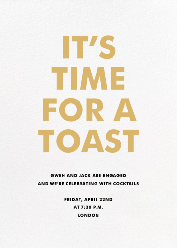 Modern Full Overlay (Photo) - Engagement Party Invitation by Paperless Post - Back