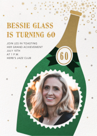 Bottle Model - 60th Birthday Invitation by Paperless Post