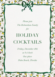 Green Bow Border (Inslee Fariss) - Invitation by Dogwood Hill