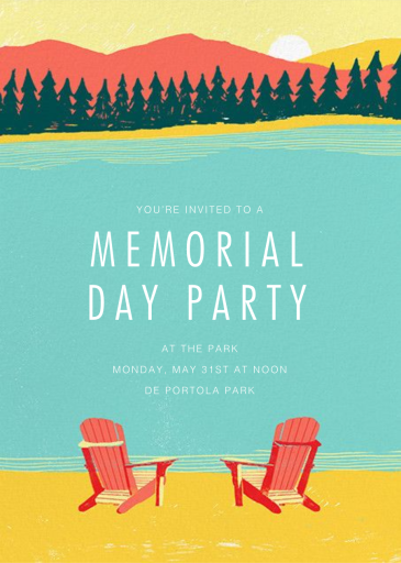 Muskoka Sunset - Bonfire Invitation by Paperless Post