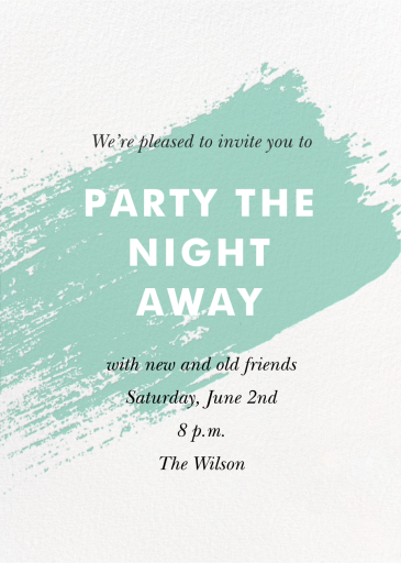 Modern Brushstroke by Paperless Post