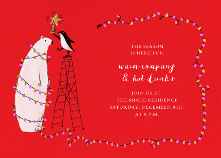 O Tannenbear (Horizontal) - Winter Party Invitation by Paperless Post