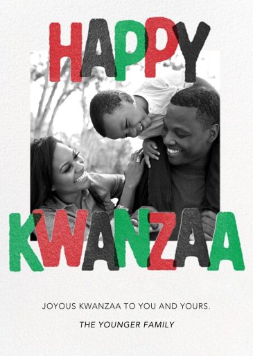 Kwanzaa Joy - Photo - Kwanzaa Card by Paperless Post