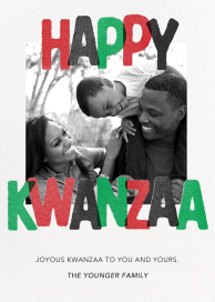 Kwanzaa Joy - Photo by Paperless Post