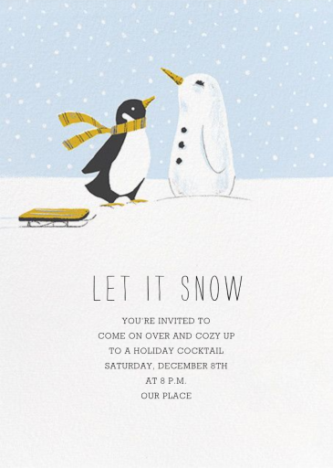 Snowbird - Holiday Party Invitation by Paperless Post