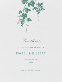 Vineyard I (Save the Date) by Paperless Post