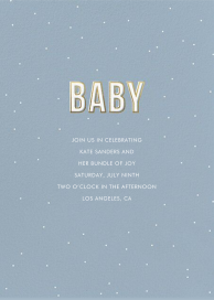 Gold Outline Block Lettering by Sugar Paper