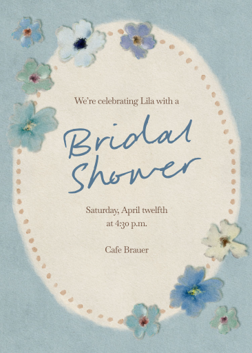 Posy Pendant - Bridal Shower Invitation by Fin Fellowes