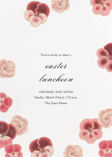 Pelagorium - Easter Invitation by John Derian