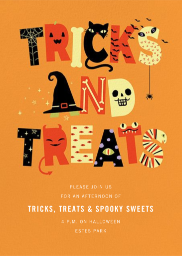 Tricky Letters - Halloween Invitation by Paperless Post