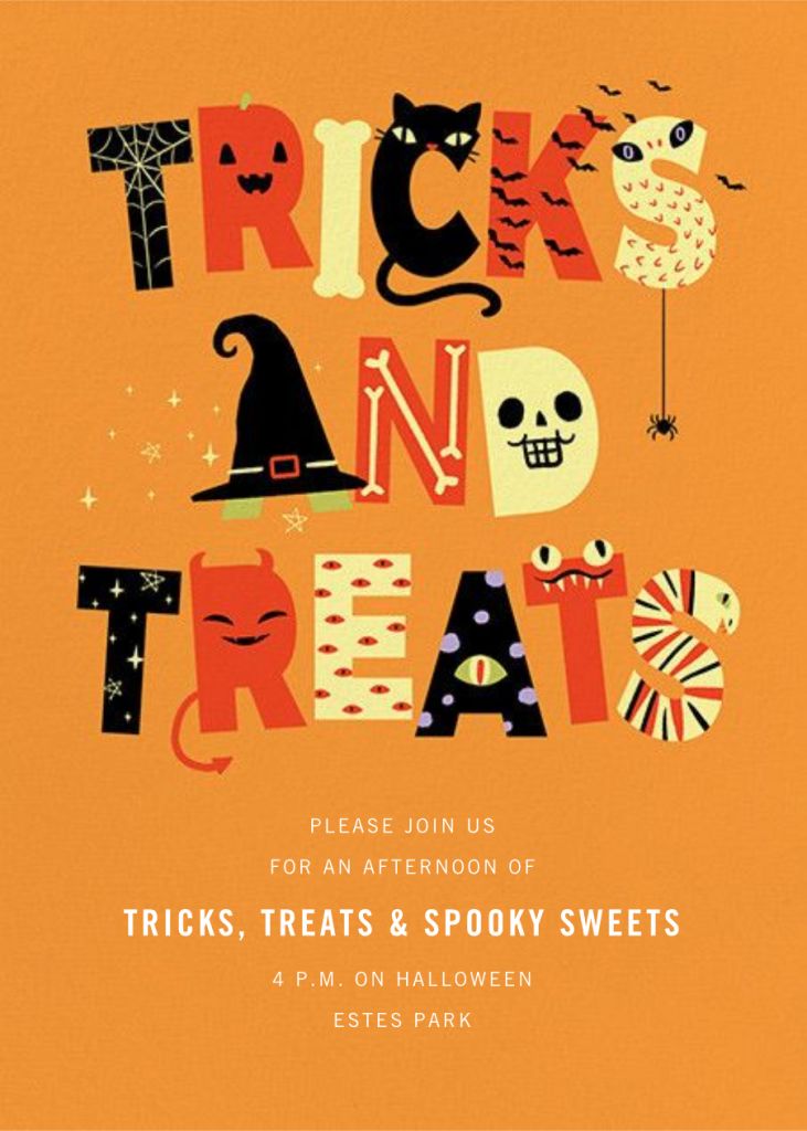 Tricky Letters Invitation
