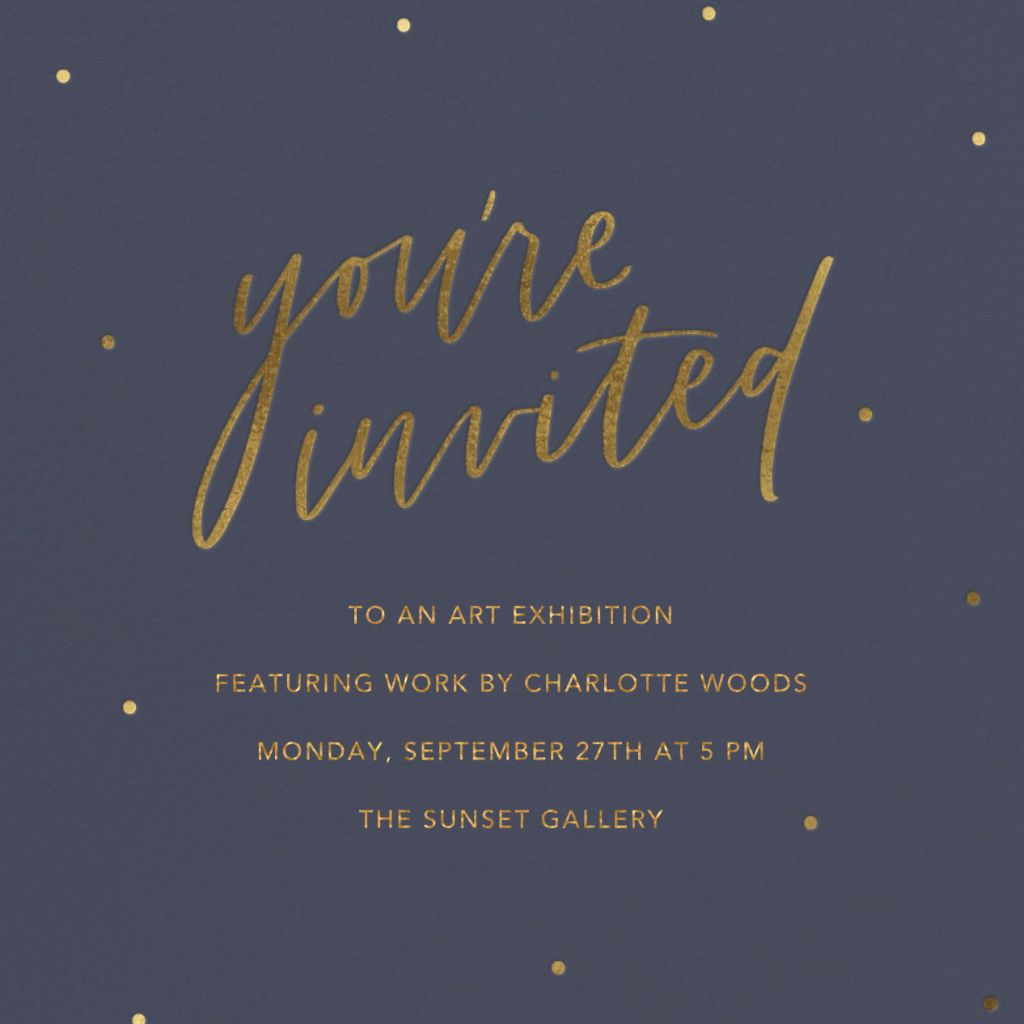 Mini Marks Invitation
