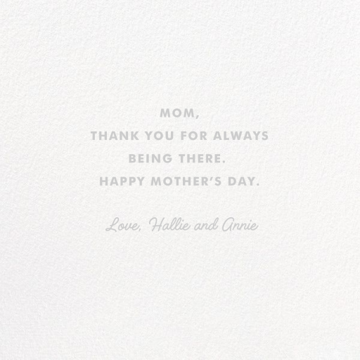 Glass Half Full - Mother's Day Card by Paperless Post - Back
