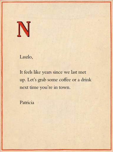 Red Letter by John Derian - Back