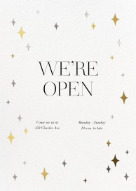 Space Age Stars - Business Greeting Card by Paperless Post