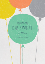 Floating with Love - Birth Announcement by Mr. Boddington's Studio