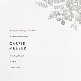 Heather and Lace (Square) - Bridal Shower Invitation by Rifle Paper Co.