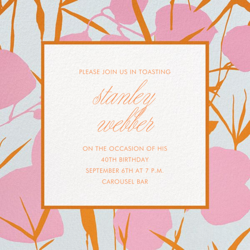 Joan - Birthday Invitation by Schumacher