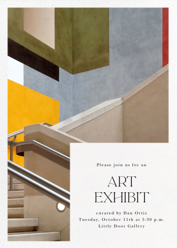 Baseline - Art Exhibition Invitation by Paperless Post