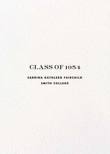 Confetti Photo - Graduation Announcement by kate spade new york - Back