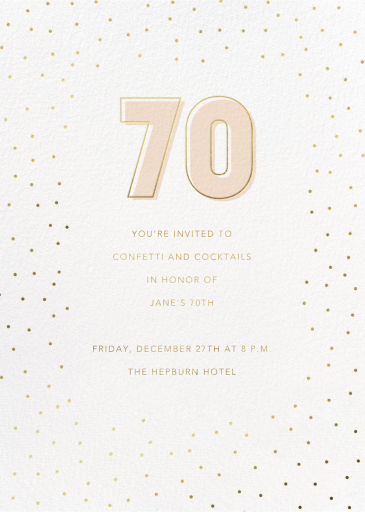 Golden Occasion - Birthday Invitation by Sugar Paper