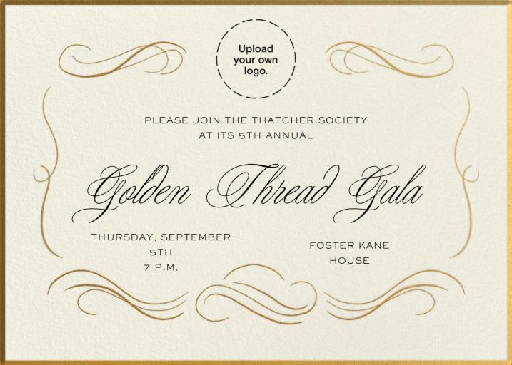 Grand Swirls - Gala Invitation by Paperless Post