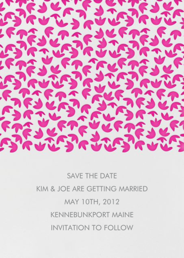 Tulips - Save the Date by Linda and Harriett