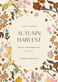 Botanical Garden - Fall Party Invitation by Liberty