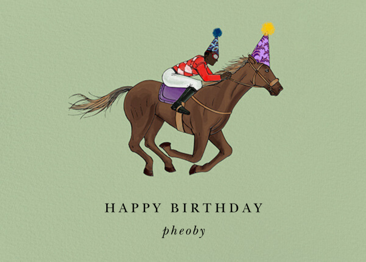 Thoroughbred Birthday - Birthday Card by Paperless Post