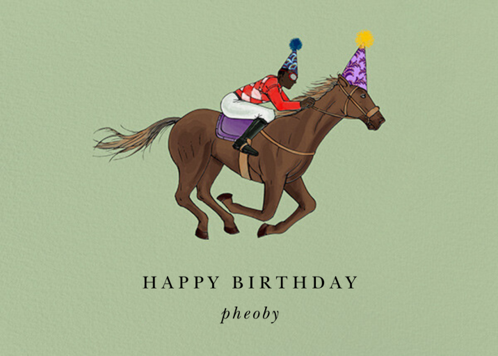 Thoroughbred Birthday by Paperless Post