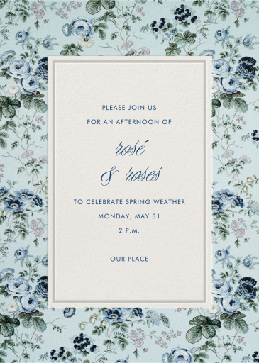 Trellis Bloom - Spring Party Invitation by Schumacher